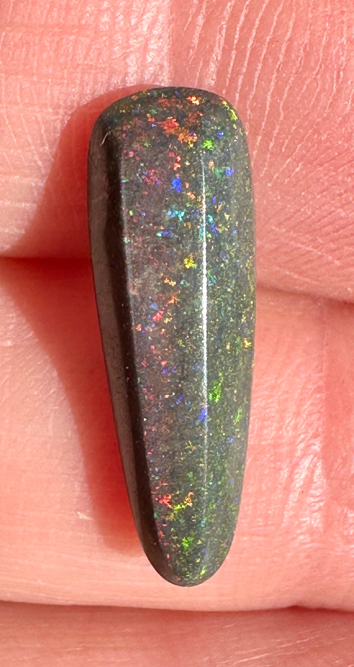 Opal Essence Treated Andamooka Matrix multicoloured Pendant 