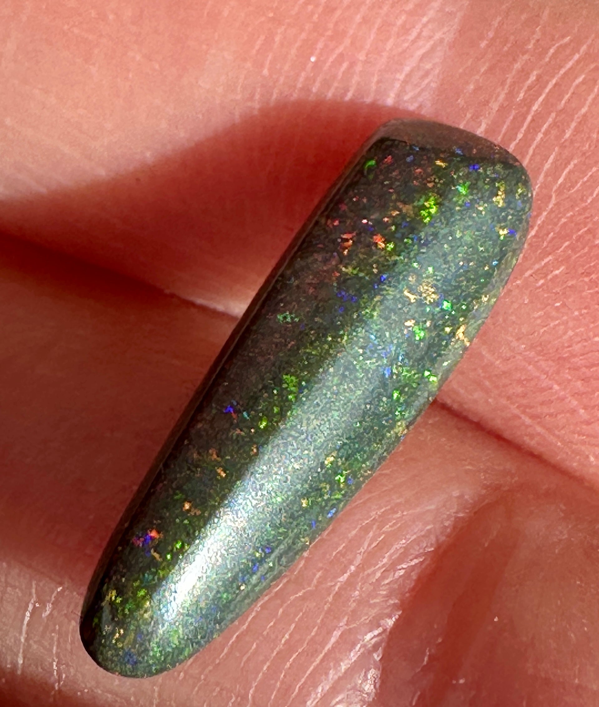 Opal Essence Treated Andamooka Matrix multicoloured Pendant 