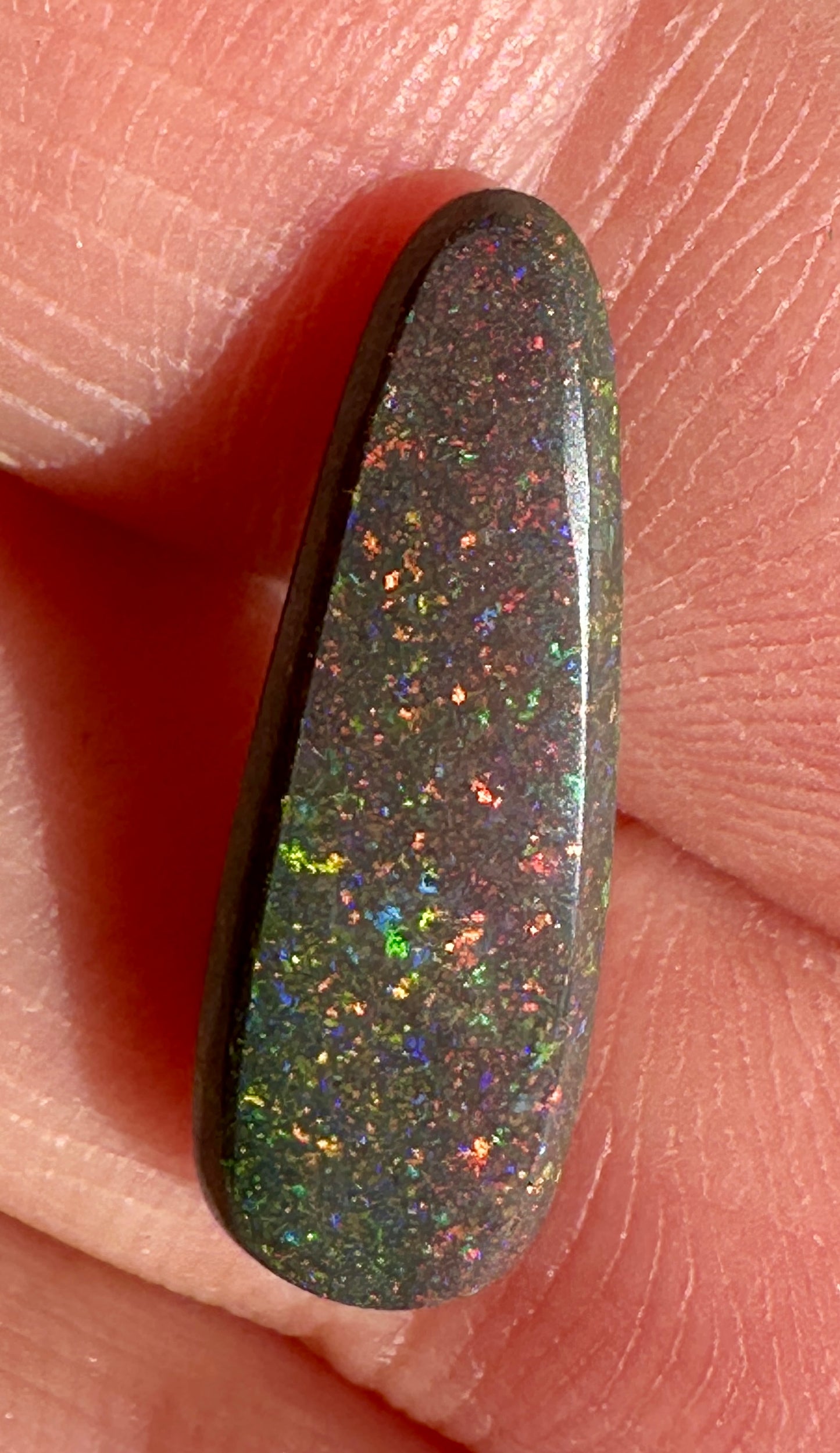 Opal Essence Treated Andamooka Matrix multicoloured Pendant 