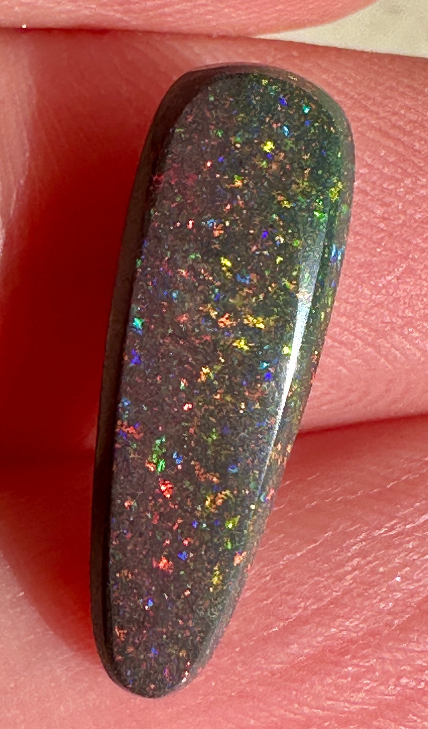Opal Essence Treated Andamooka Matrix multicoloured Pendant 