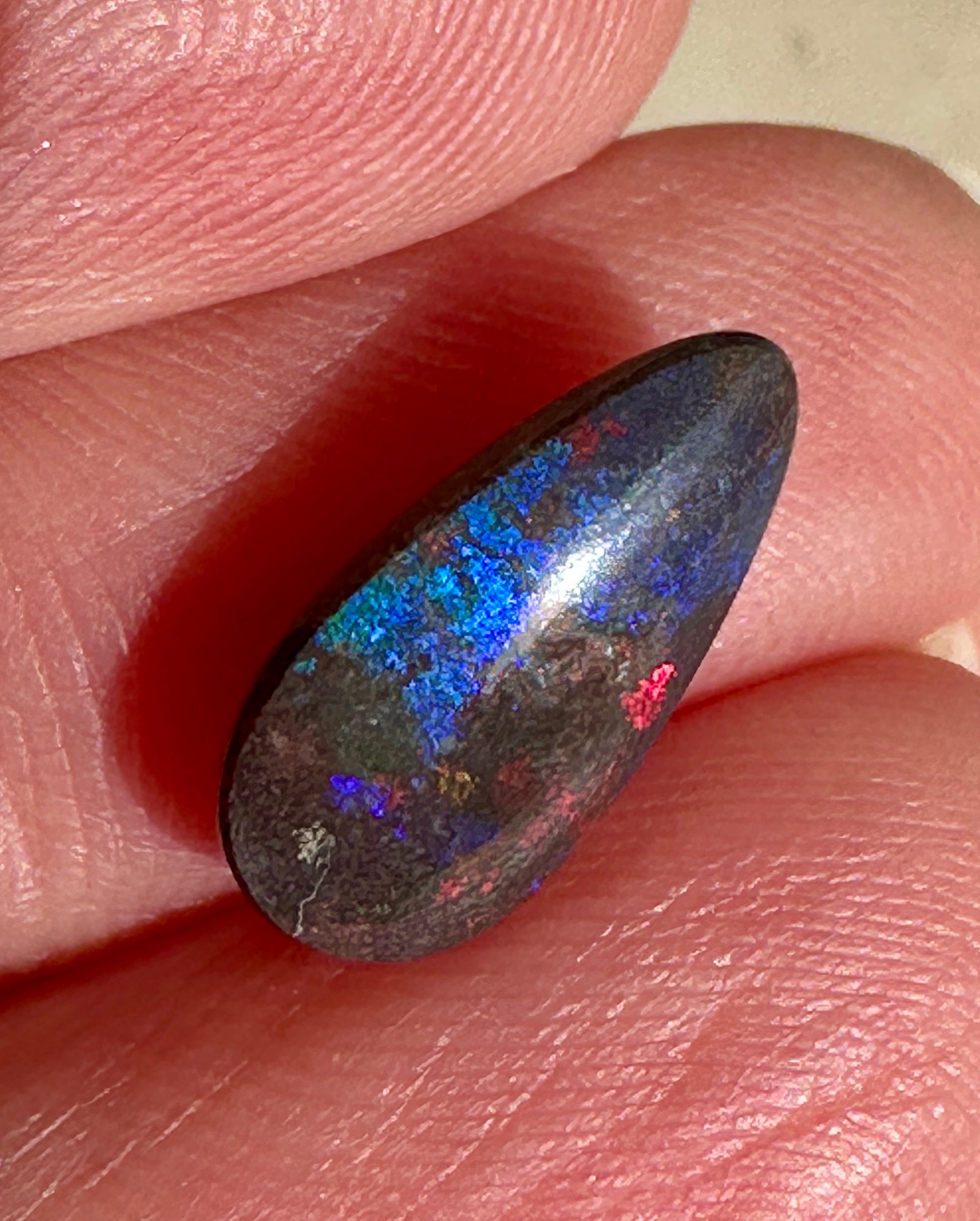 Opal Essence Treated Andamooka Matrix multicoloured Pendant 