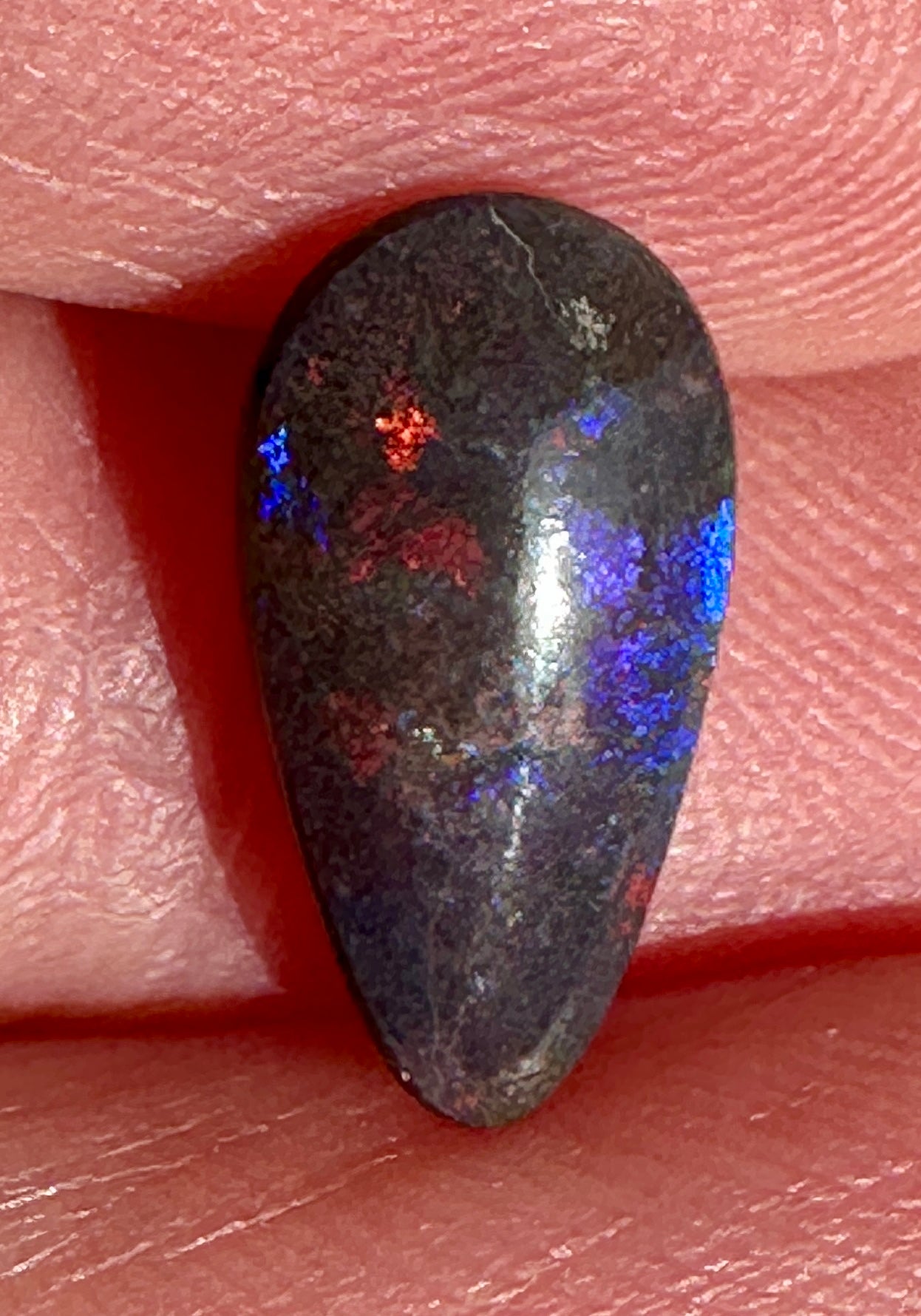 Opal Essence Treated Andamooka Matrix multicoloured Pendant 