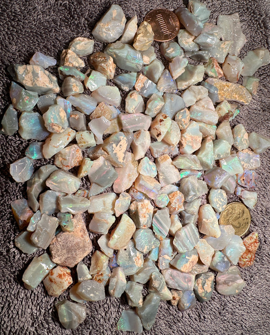 Lambina Crystal Opal Parcel 155.5g - Lambina South Australia 