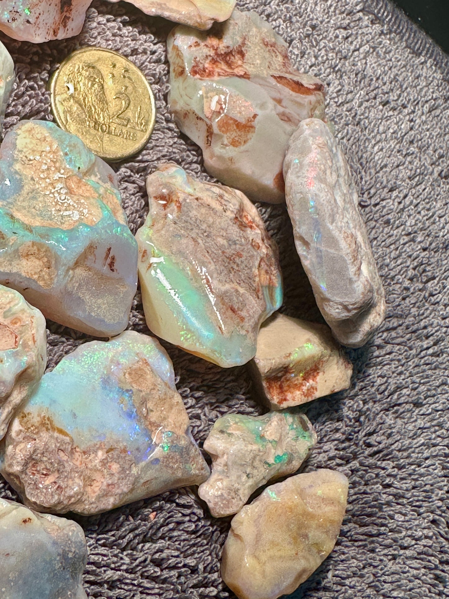 Andamooka Rough Opal Parcel 217.7g - Large Specimens & Carving Opal - Andamooka South Australia