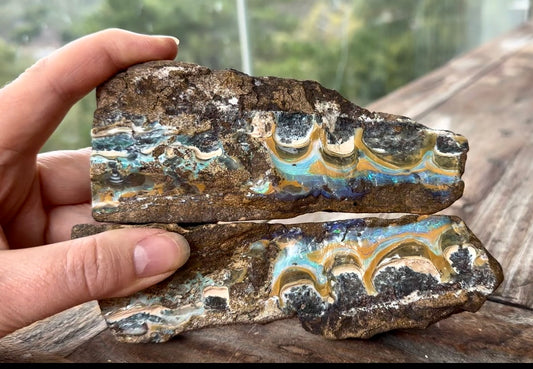 Large Australian Queensland Boulder Split Opal Specimen 3110.3 cts