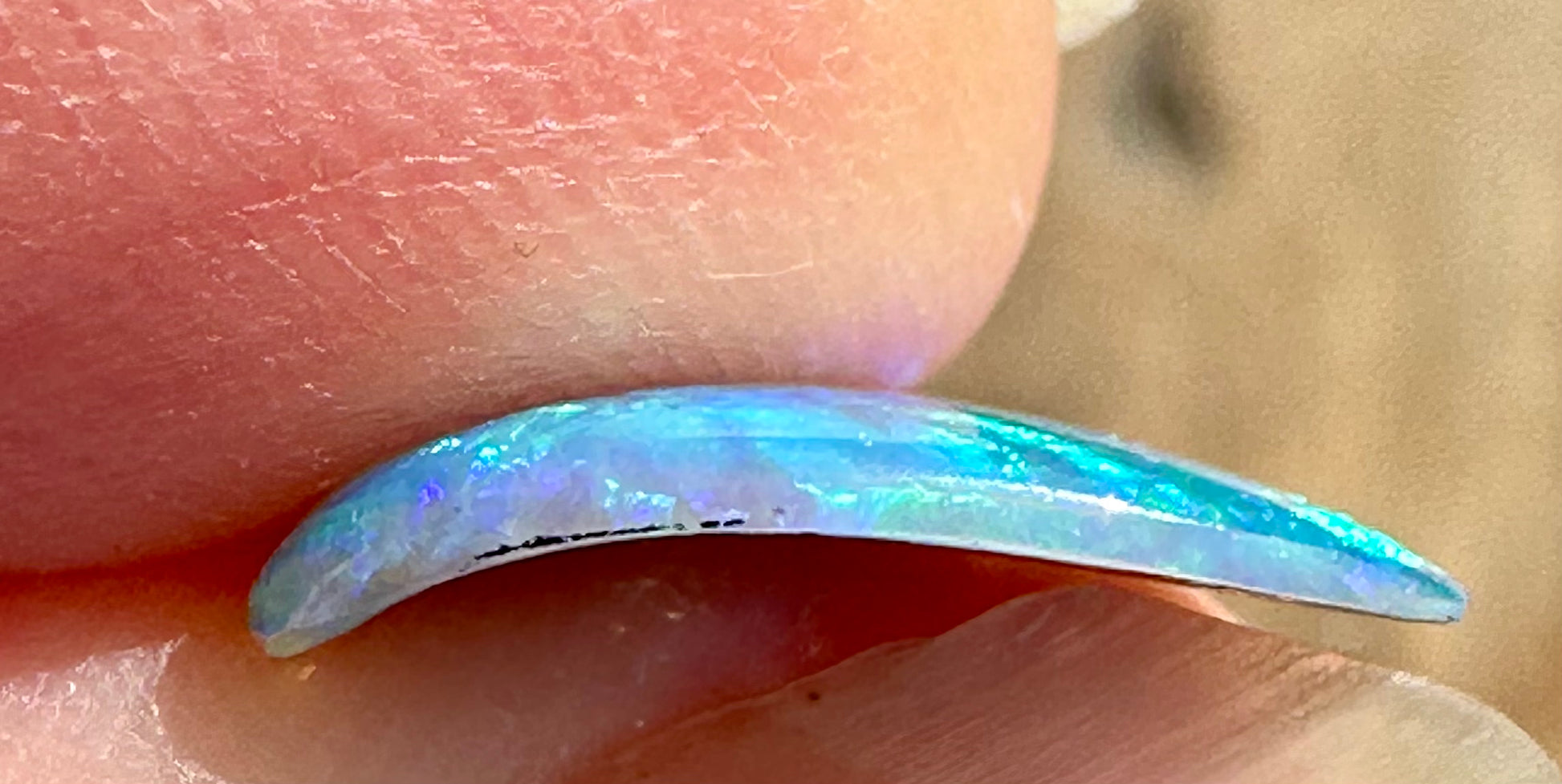 Australian Skinny Shell Crystal Solid Opal 14 x 10mm 1.4 cts
