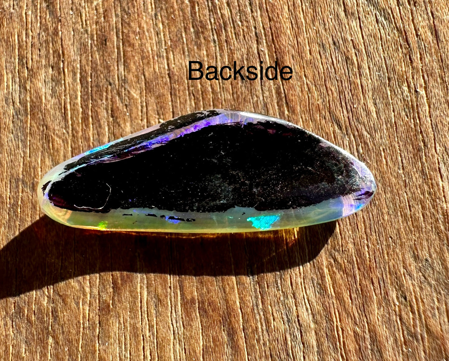 Australian Skinny Shell Crystal Solid Opal 20 x 8 mm 2.1 cts