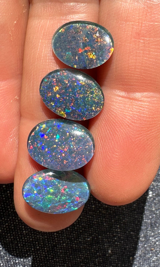 14x10mm Australian opal triplets