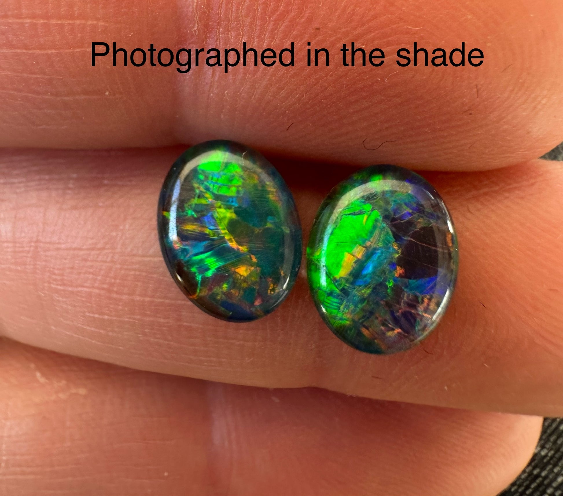 Australian Gem Grade Opal Triplet Pair 10x8mm