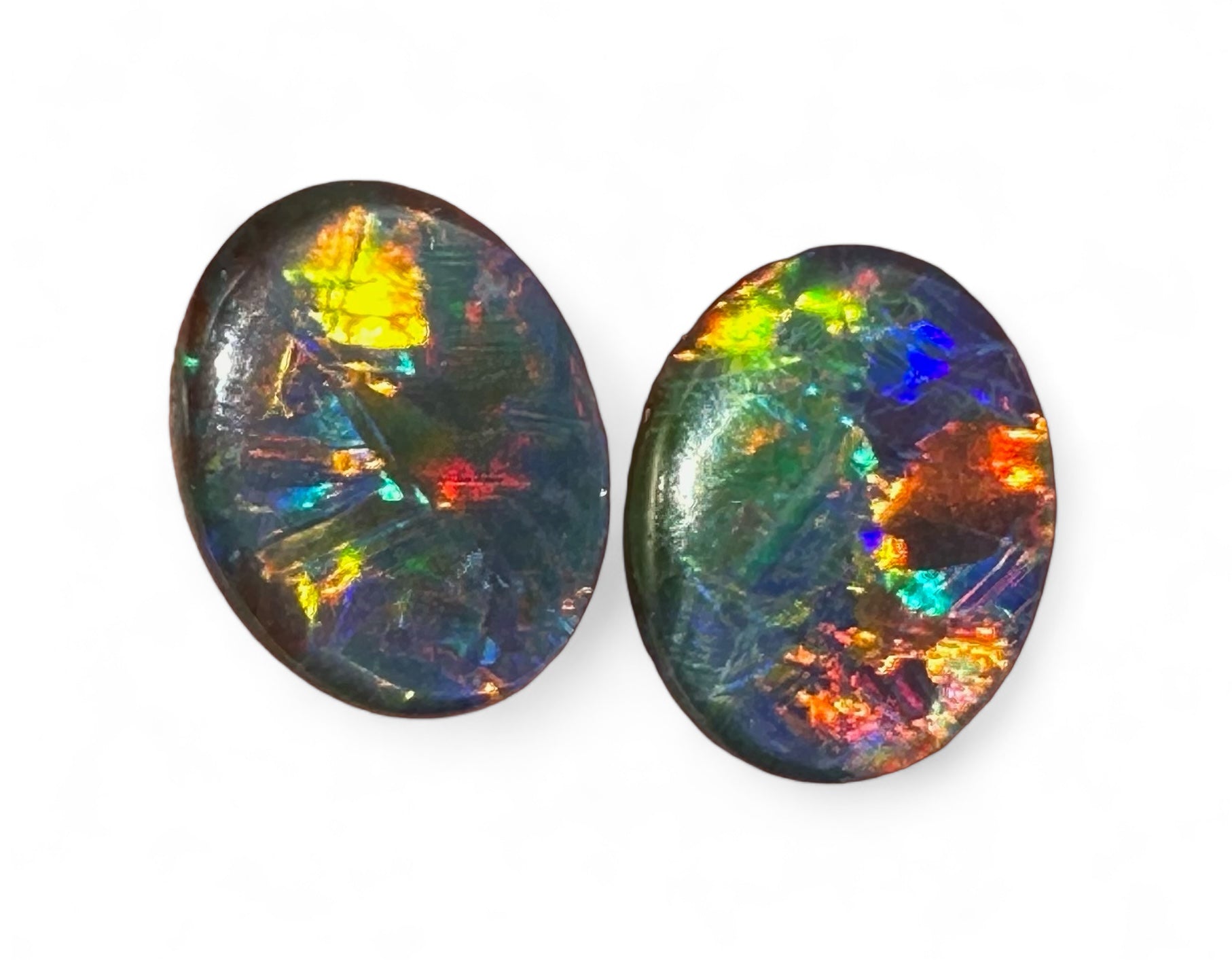 Australian Gem Grade Opal Triplet Pair 10x8mm