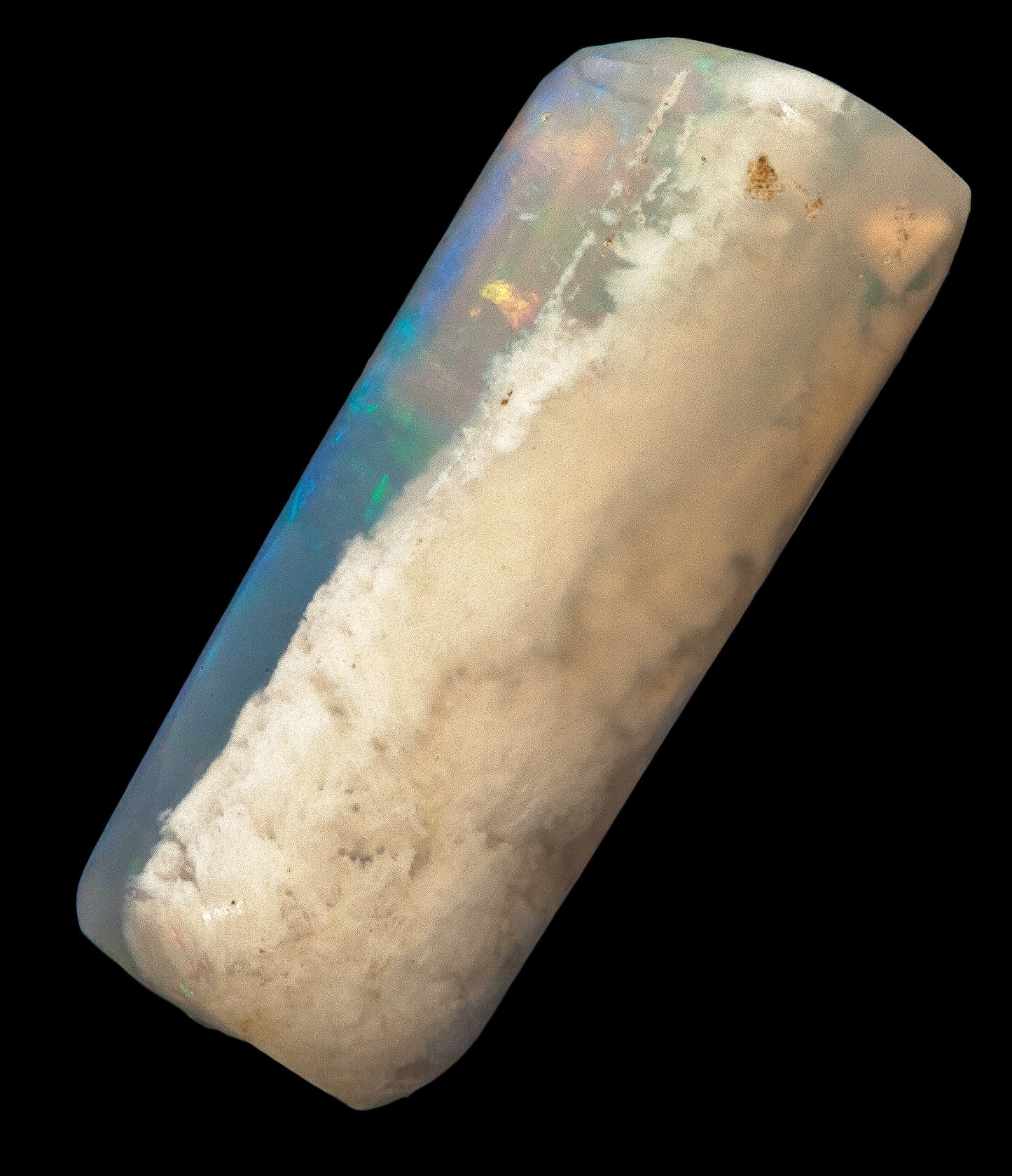 Crystal Australian polished Opal Belemnite