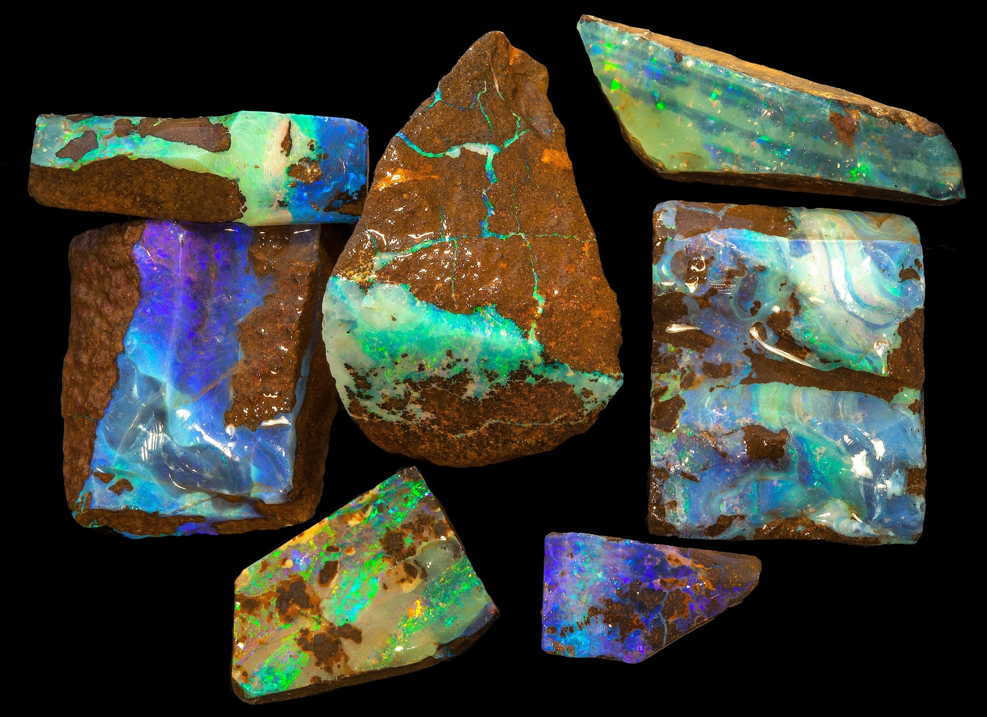 Parcel of Australian Queensland boulder opal