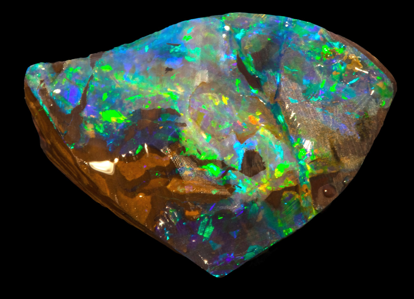 Australian Queensland boulder opal pre shaped - Opal Essence Wholesalers 