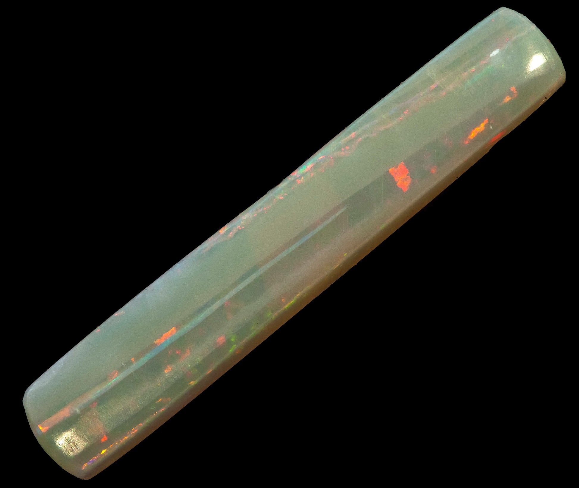 Australian cut and polished rectangular opal