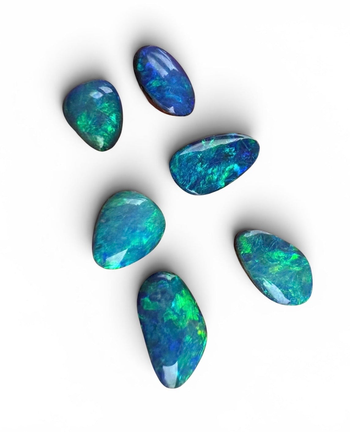 Opal Essence Opal Doublets Blue Green Matching sets 