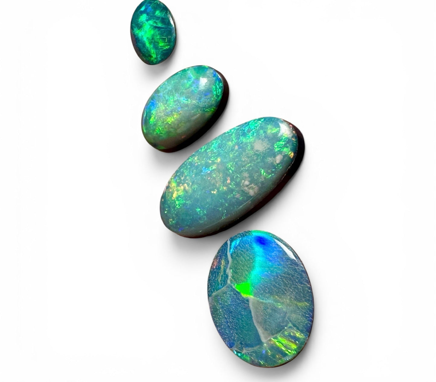 Opal Essence Opal Doublets Blue Green Matching sets 