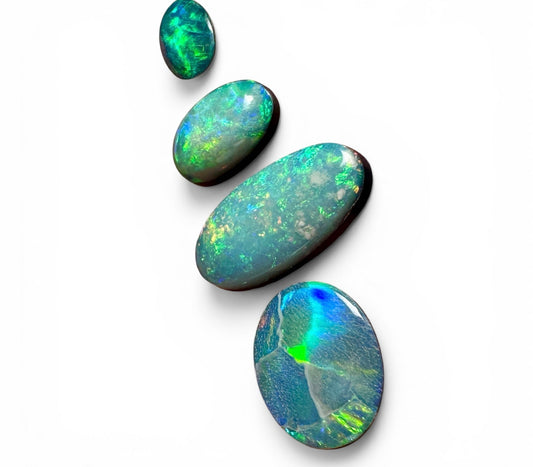 Opal Essence Opal Doublets Blue Green Matching sets 