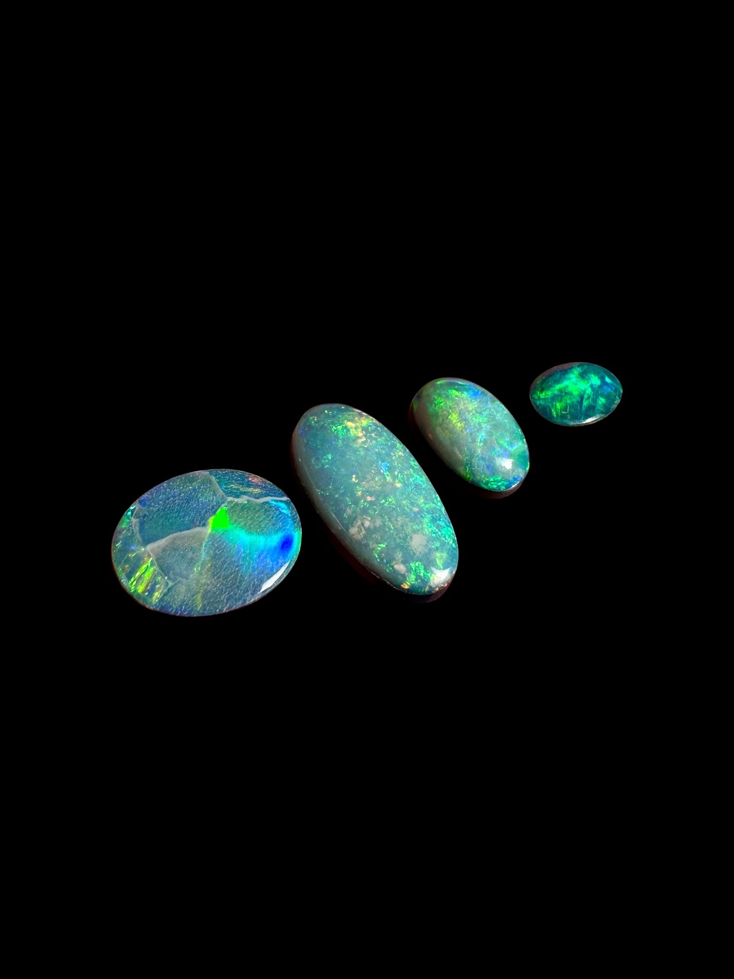 Opal Essence Opal Doublets Blue Green Matching sets 