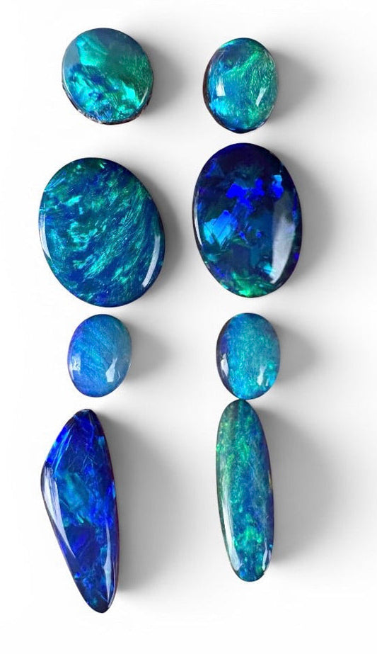 Opal Essence Opal Doublets Blue Green Matching sets 