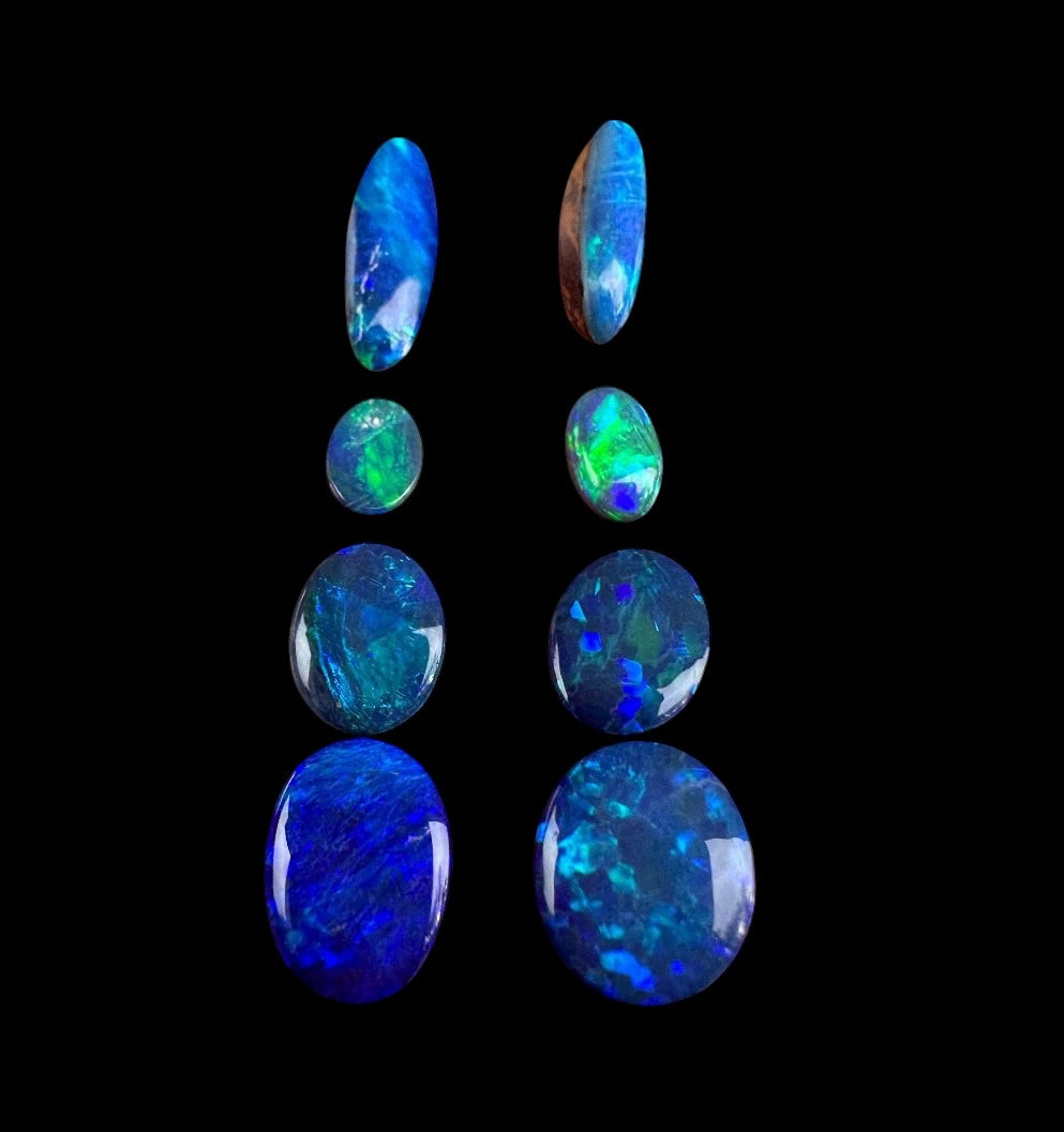 Opal Essence Opal Doublets Blue Green Matching sets 