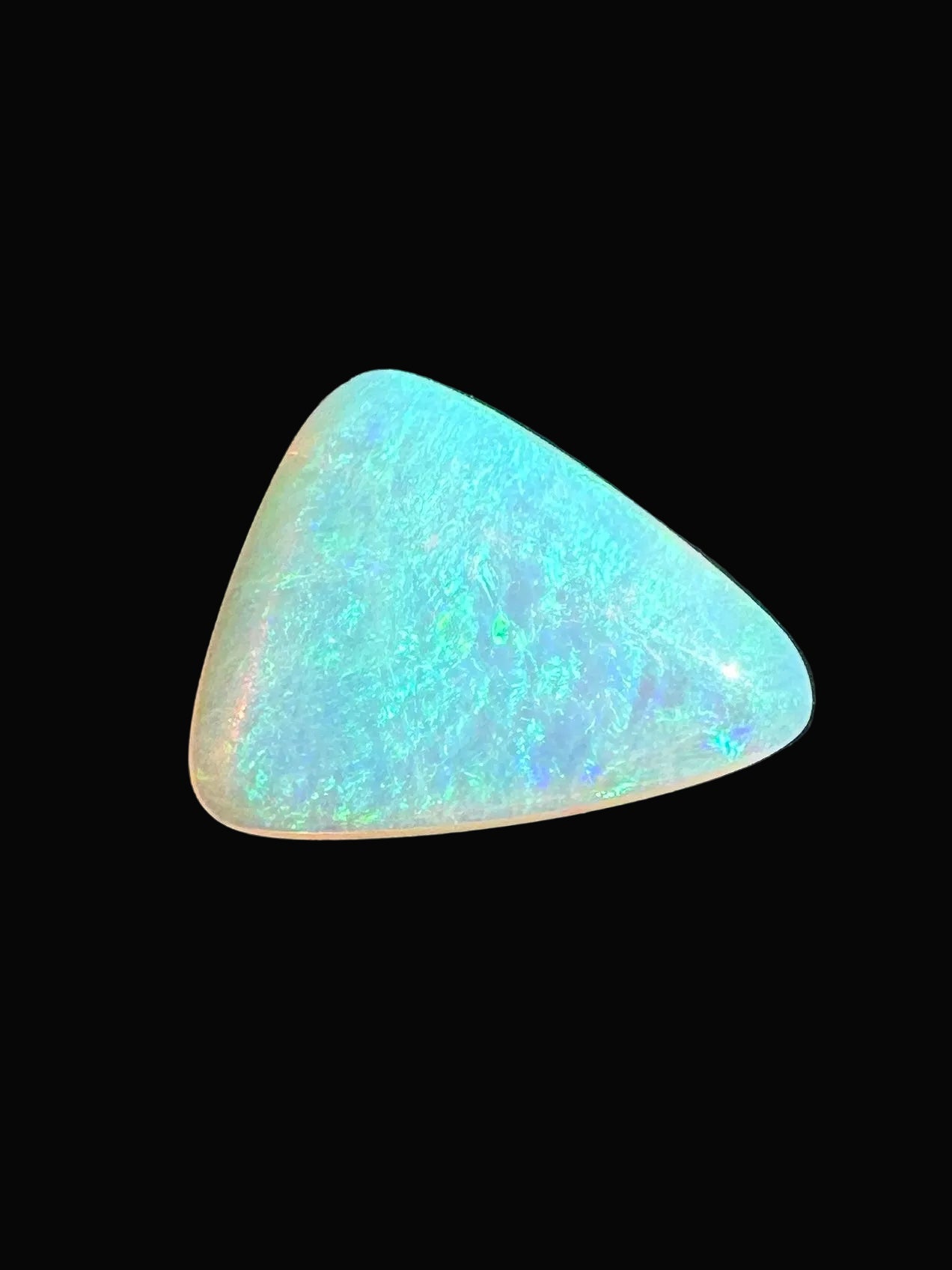 Australian Andamooka Multicolored Crystal Solidunset pendant or ring Opal 1.54 cts 