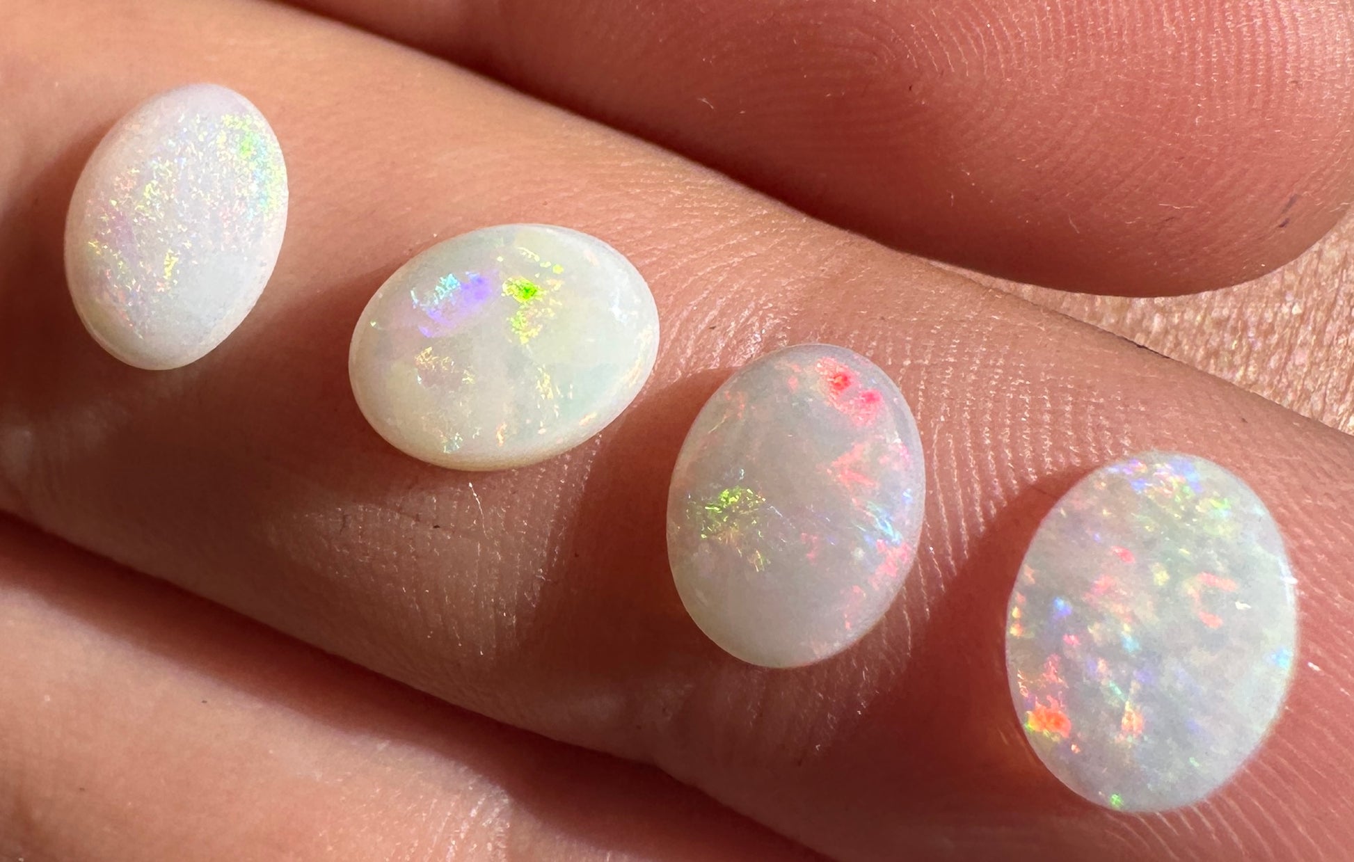 Australian Andamooka Multicolored Crystal Solid Opal unset pendant or earrings or rings 2.85 cts