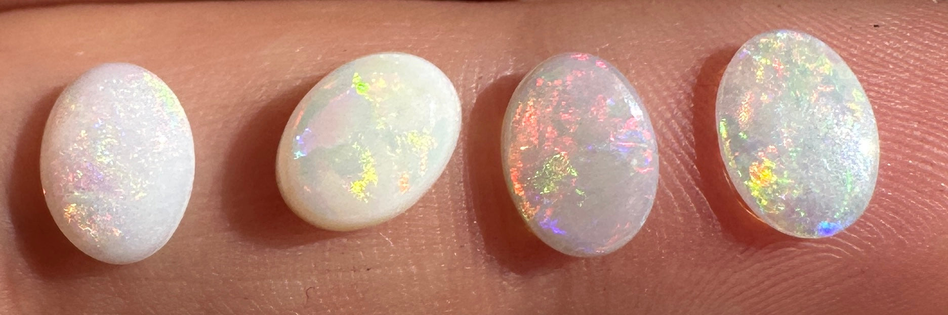 Australian Andamooka Multicolored Crystal Solid Opal unset pendant or earrings or rings 2.85 cts