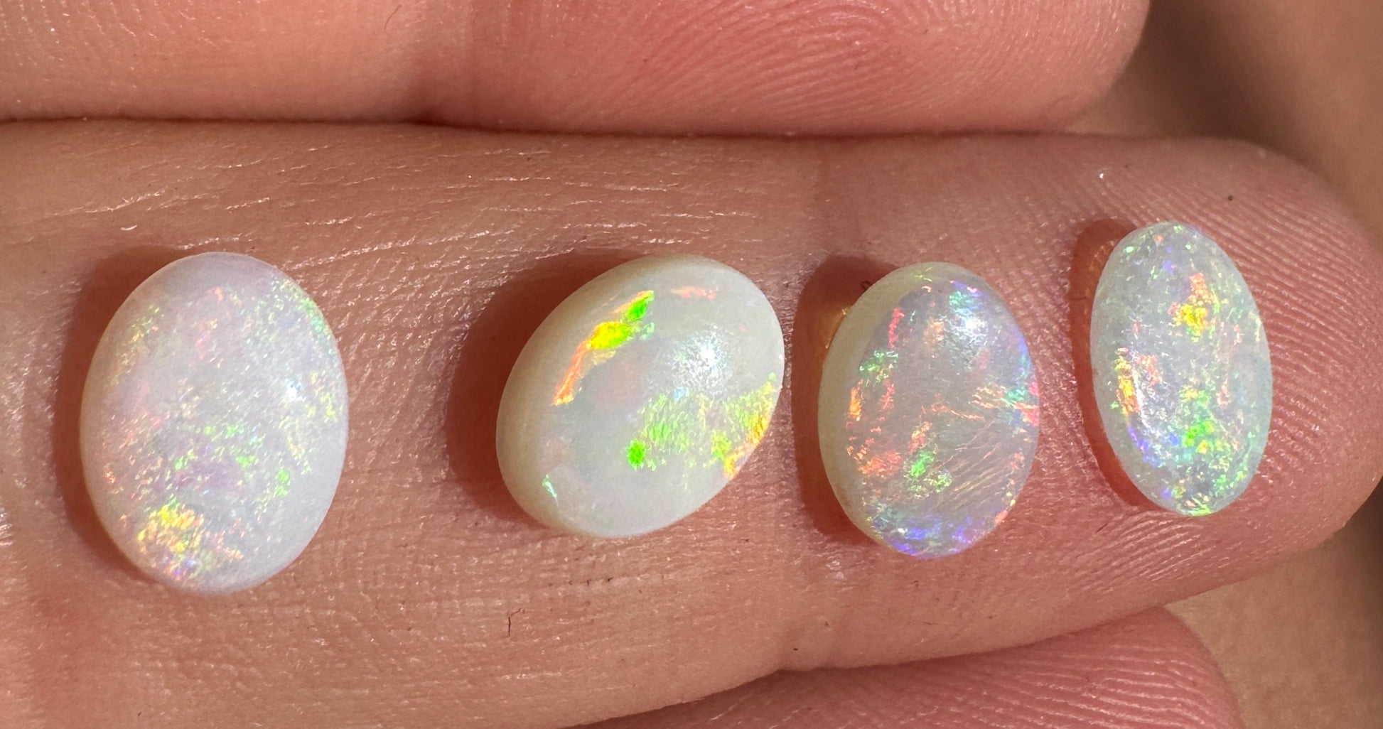 Australian Andamooka Multicolored Crystal Solid Opal unset pendant or earrings or rings 2.85 cts