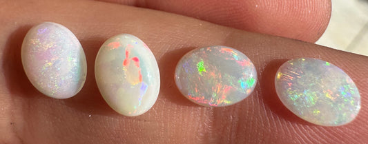 Australian Andamooka Multicolored Crystal Solid Opal unset pendant or earrings or rings 2.85 cts