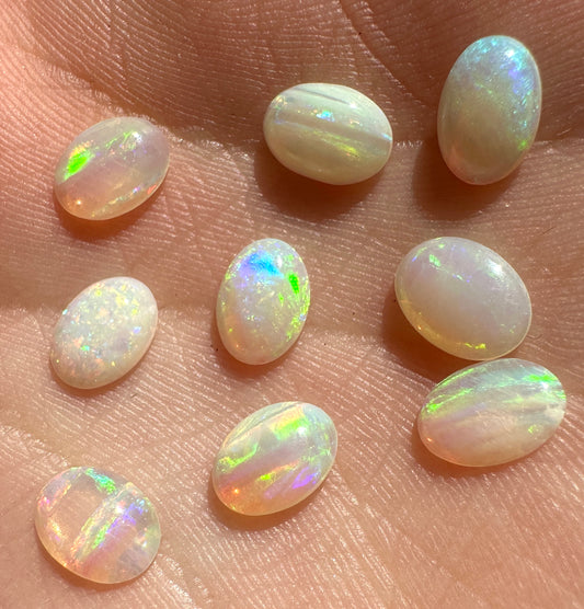 Australian Andamooka solid opal unset multicolored crystal pendant or earrings or bracelet 5.71 cts