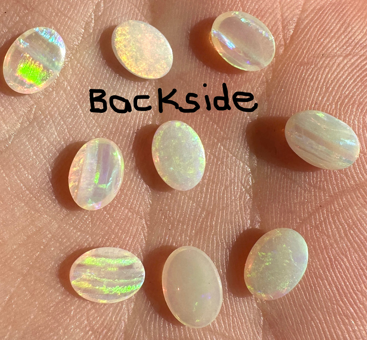 Australian Andamooka solid opal unset multicolored crystal pendant or earrings or bracelet 5.71 cts