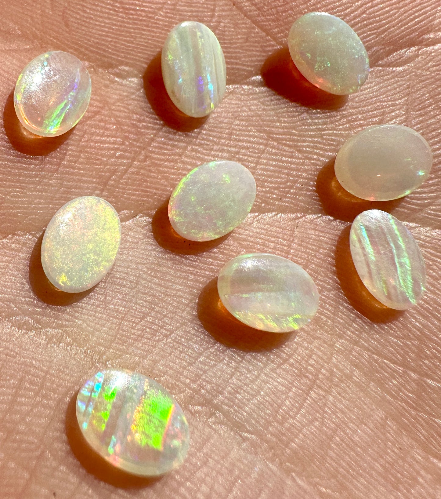 Australian Andamooka solid opal unset multicolored crystal pendant or earrings or bracelet 5.71 cts