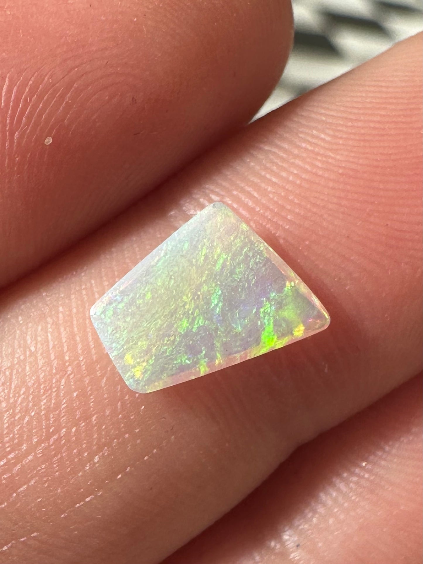 Australian Andamooka Unset Multicolored crystal pendant opal 0.8 ct