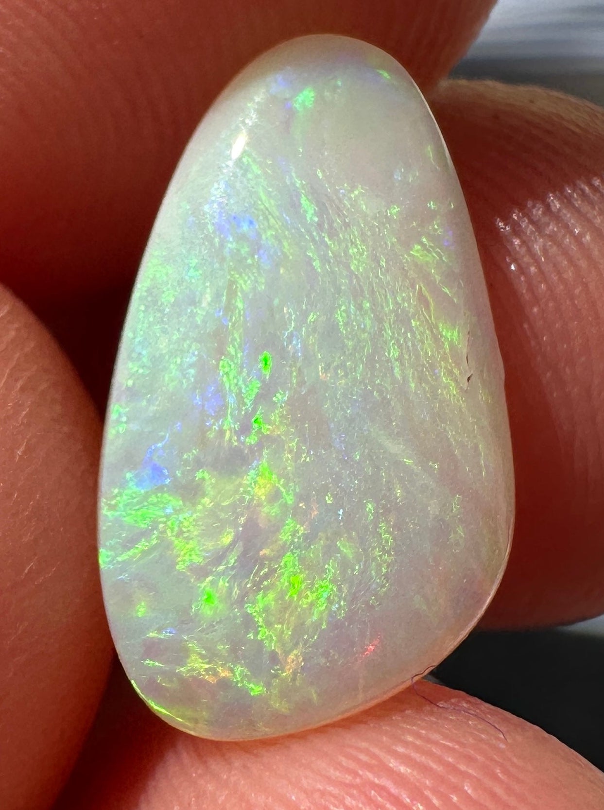 Australian Coober Pedy Crystal Opal multicolored unset pendant or ring 2.29 cts