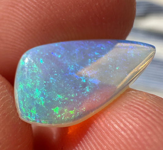 Australian Coober Pedy Crystal Opal multicolored unset pendant or ring 1.50 cts