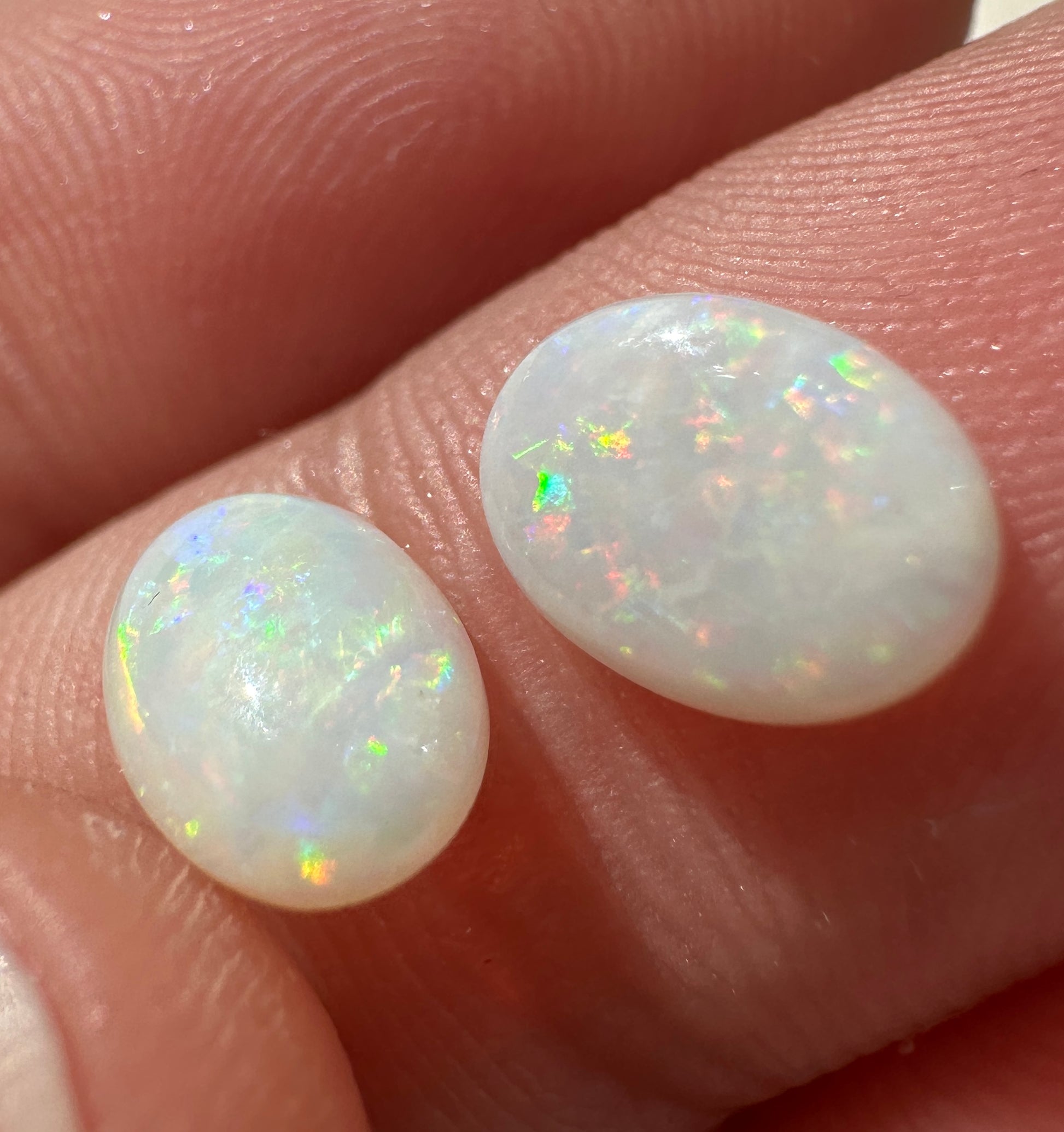 Australian Coober Pedy Crystal Opal multicolored unset pendant or ring 0.69 cts