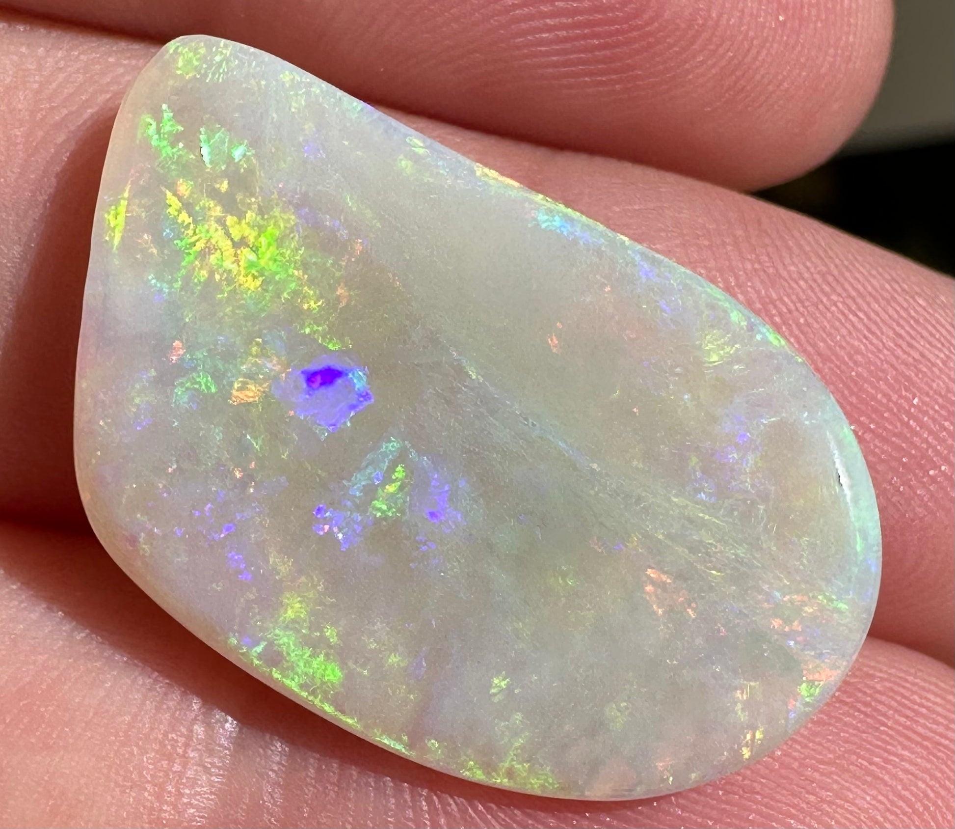 Australian Coober Pedy multicolored unset pendant opal 11.5ct