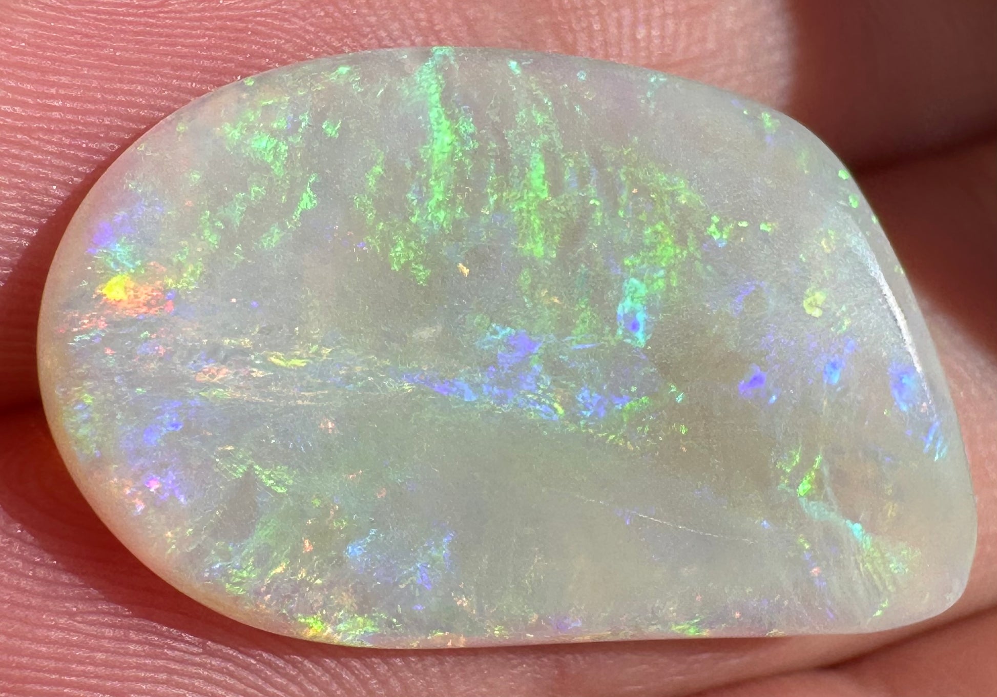 Australian Coober Pedy multicolored unset pendant opal 11.5ct