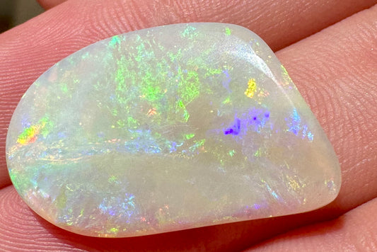 Australian Coober Pedy multicolored unset pendant opal 11.5ct