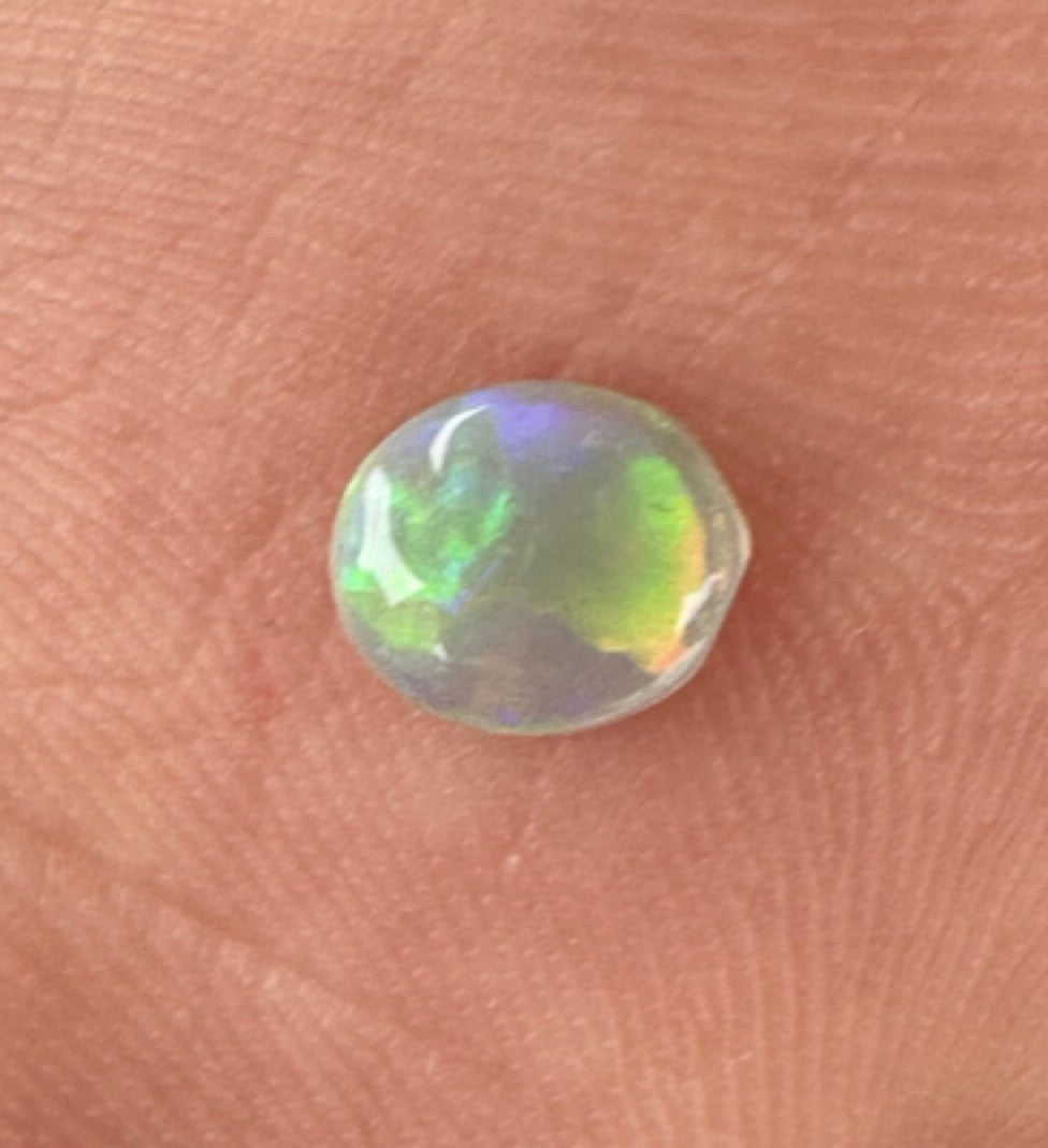 Australian lightning ridge unset red, purple, and green crystal pendant or earrings Opal 0.40cts 