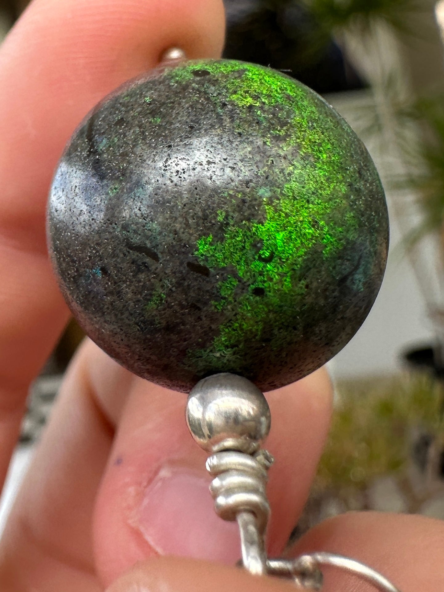 Australian muliticolored opal doublet drop pendant set in sterling silver chain 64.05 cts