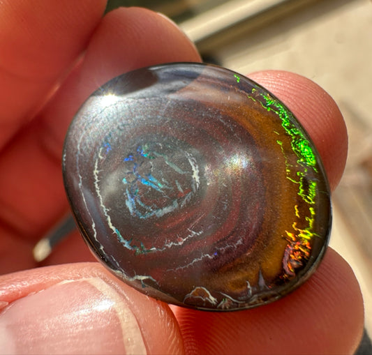 Australian Queensland Boulder multicolored unset pendant opal 18.41 ct