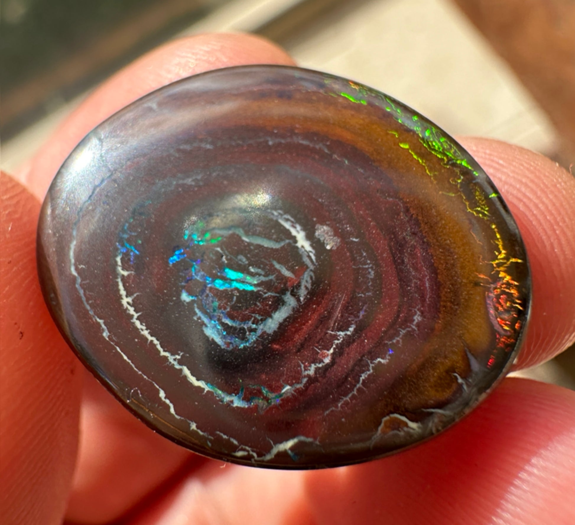 Australian Queensland Boulder multicolored unset pendant opal 18.41 ct