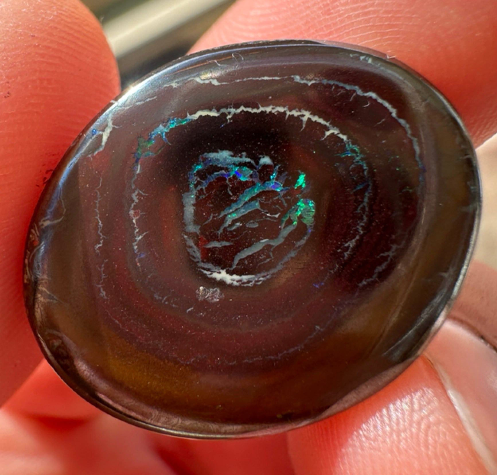 Australian Queensland Boulder multicolored unset pendant opal 18.41 ct