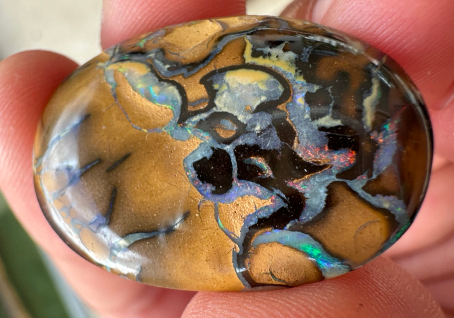 Australian Queensland Boulder multicolored unset pendant opal 22.43 ct