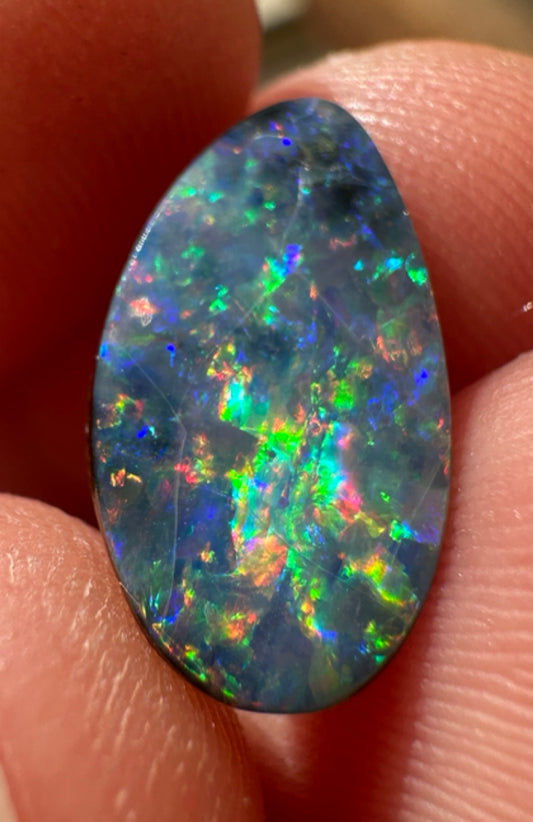 Australian Queensland Boulder multicolored unset pendant or ring opal 3.03 ct