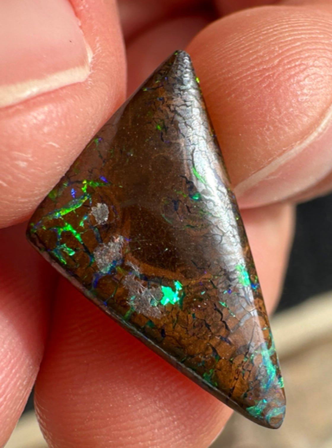 Australian Queensland Boulder multicolored unset pendant opal 5.03 ct