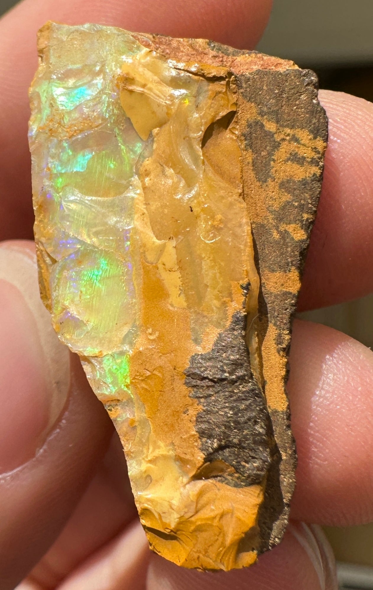 Australian Queensland Boulder opal rough large ring or pendant 42.87 cts