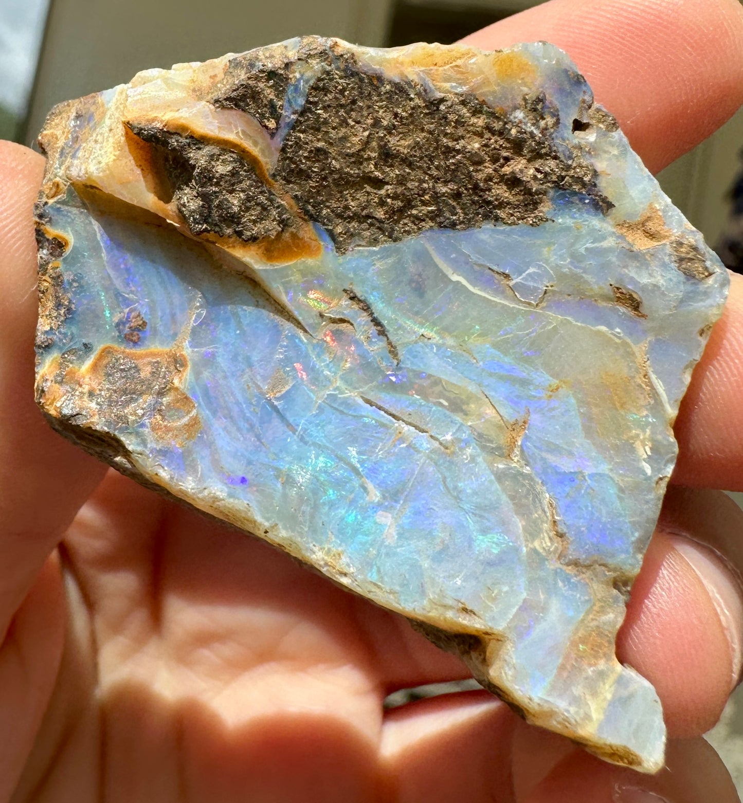 Australian Queensland Boulder opal rough large ring or pendant 162.02 cts