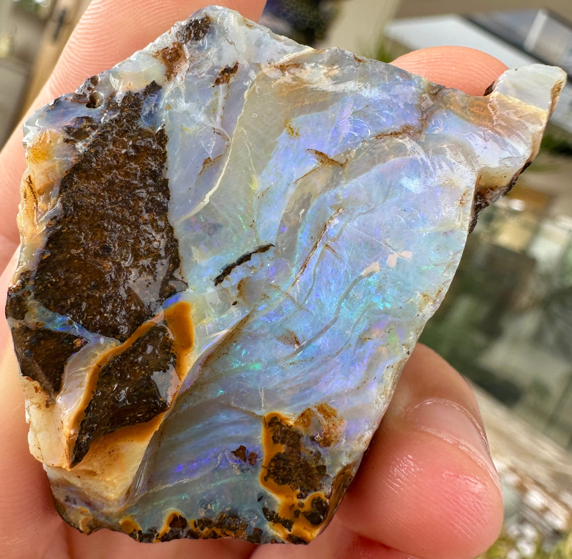 Australian Queensland Boulder opal rough large ring or pendant 162.02 cts